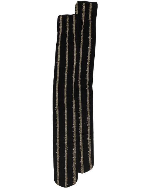 Uma Wang Black Striped Knee-high Socks