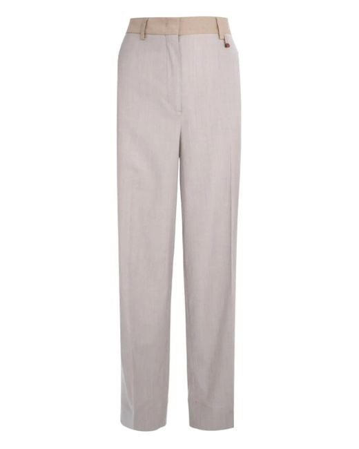 Lorena Antoniazzi Broek Met Zijstreep in het Gray