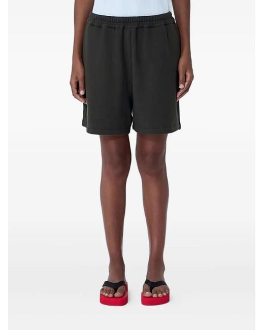 The Row Black Elasticated-Waistband French Terry Shorts