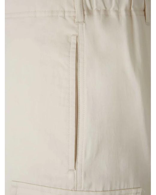 Lardini Natural Elasticated Cargo Trousers for men