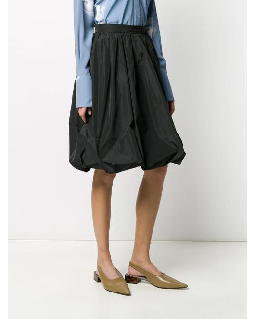 Patou Black Generous Mini Skirt