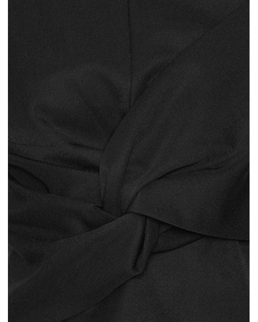 ROTATE BIRGER CHRISTENSEN Black Draped Top