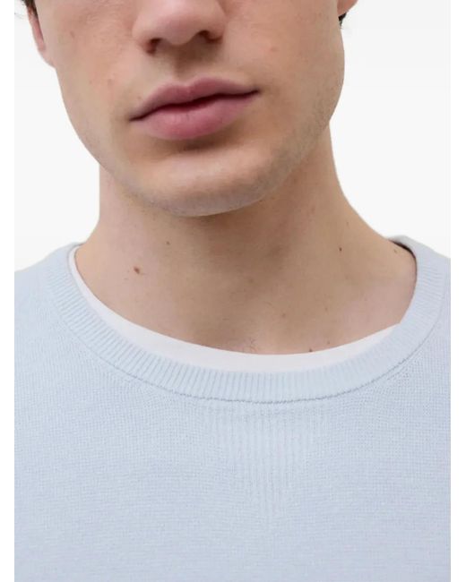 Ecoalf Blue Round-Neck Sweater for men