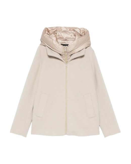 Marella Natural Sorriso Hooded Coat