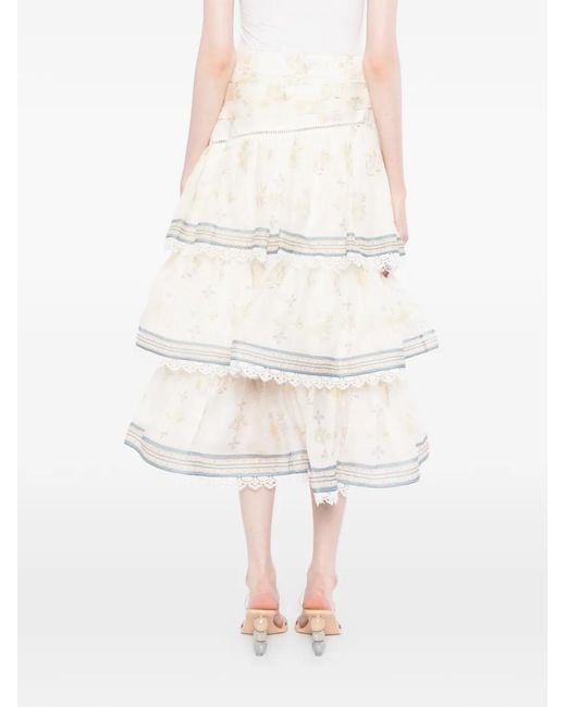 We Are Kindred White Cynthia Midi Skirt