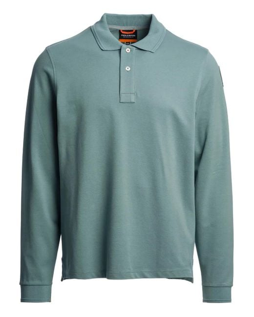 Parajumpers Poloshirt Mit Langen Ärmeln in Green für Herren
