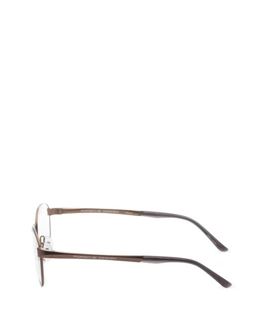 Porsche Design Natural Round-Frame Glasses