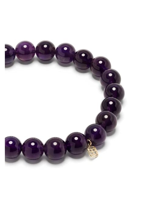 Sydney Evan Blue 14Kt Amethyst Hamsa Bracelet