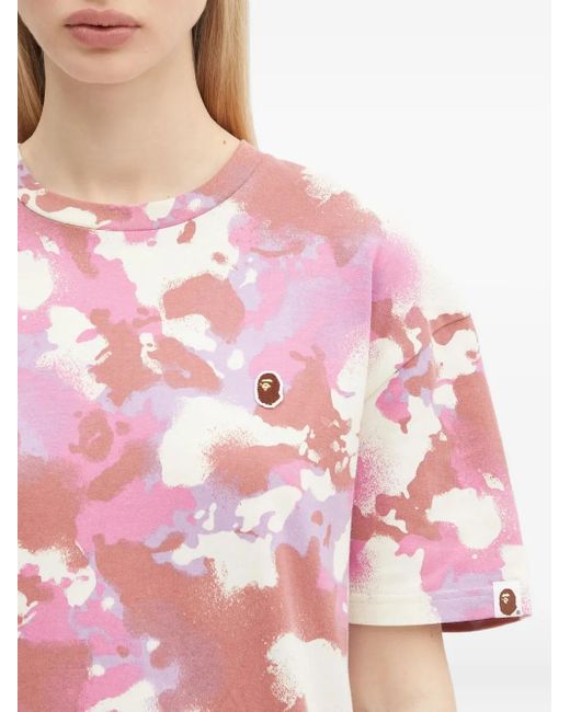 A Bathing Ape カモフラージュ Tシャツ Pink