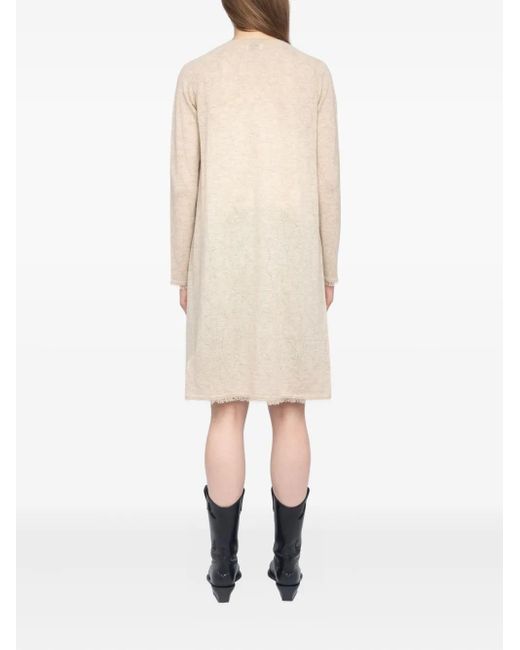 Zadig & Voltaire Natural Pointelle-Star Cardigan
