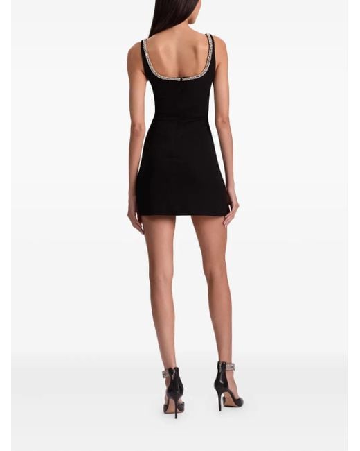 Vestido corto Eve con apliques Alice + Olivia de color Black