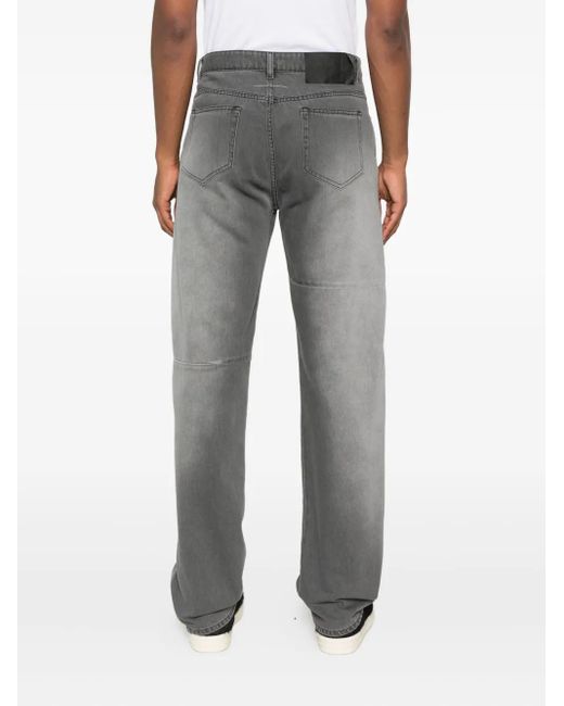 MM6 by Maison Martin Margiela Gray Distressed-Frayed Jeans for men