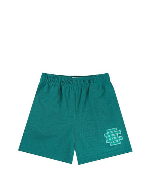 Eric Emanuel Green Logo-Print Mesh Shorts for men