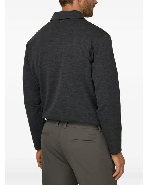 Boggi Blue Quarter-Zip Sweatshirt for men