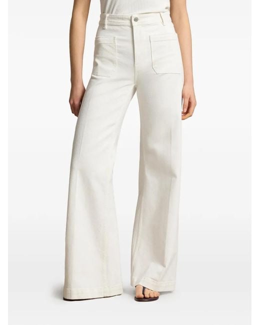 Polo Ralph Lauren White Denim Beaton Trousers