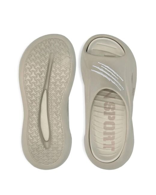 Philipp Plein Gray Moon Slides