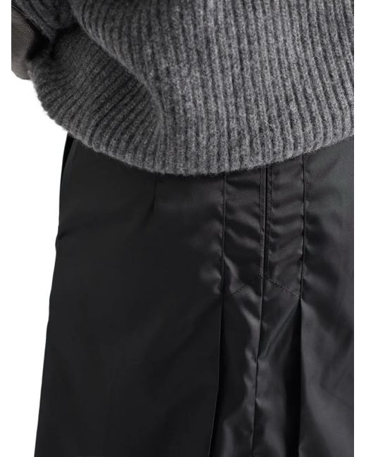 Prada Re-nylon フレアスカート ブラック | Lyst