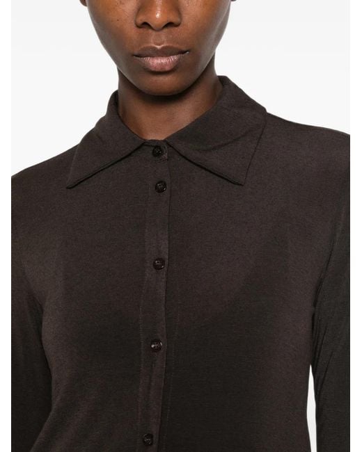 Dixie Button-Up Blouse in het Black