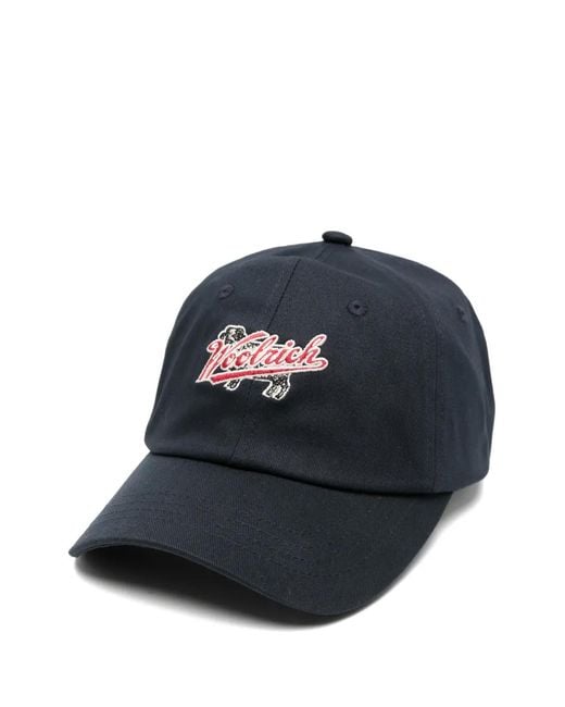 Woolrich Blue Logo Baseball Cap for men