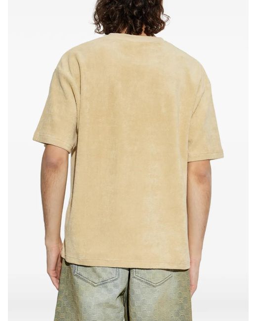 M I S B H V Natural Graphic-Print T-Shirt for men