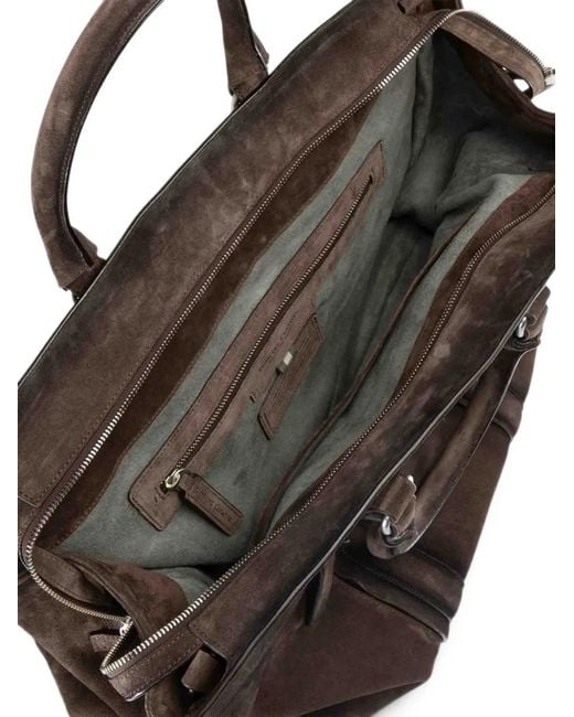 Officine Creative Brown Sac Fourre-Tout Quentin 009 En Daim for men