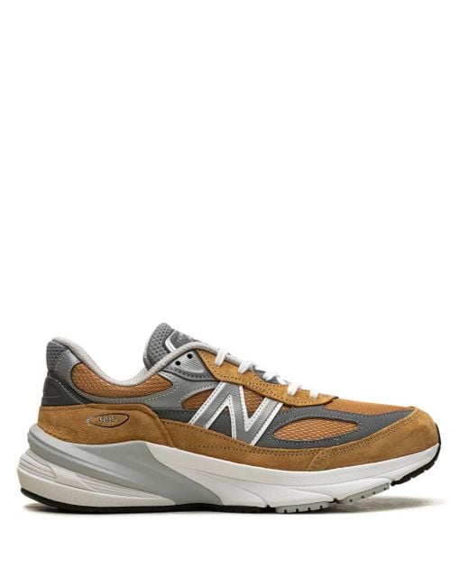 New Balance Brown 990 Lace-Up Sneakers for men