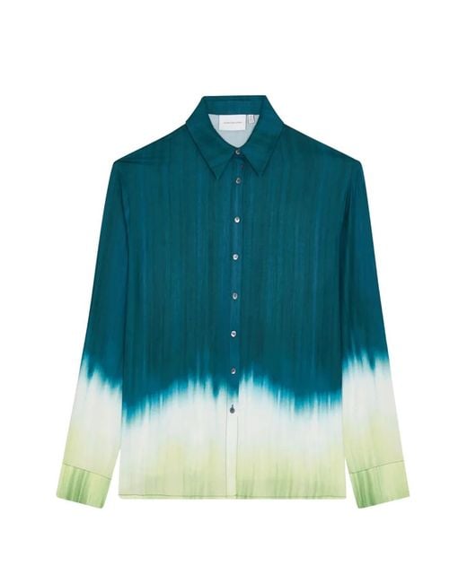 Significant Other Green Vilte Gradient Button Shirt