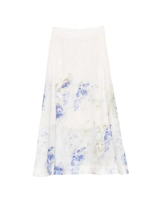 Paperlace White Floral Skirt
