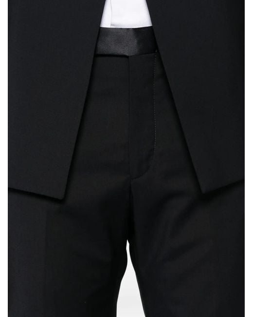 Tagliatore Black Double-Breasted Suit for men