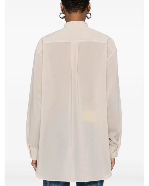 Philosophy Di Lorenzo Serafini バンドカラー シャツ Natural