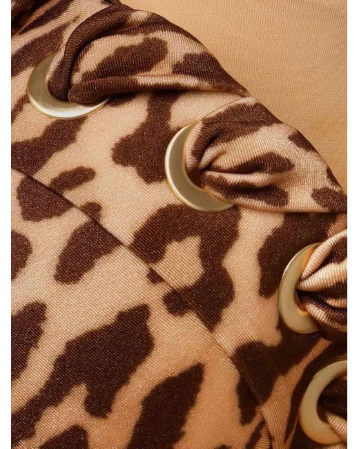 Zimmermann Natural Leopard-Print Swimsuit