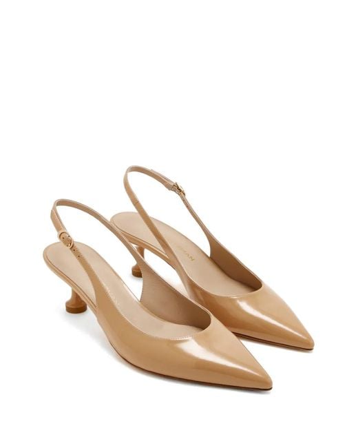 Stuart Weitzman Natural Stuartini Slingback Pumps