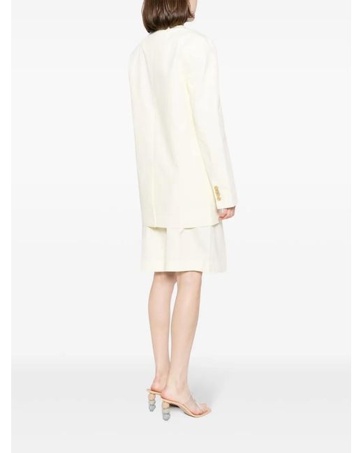 Zimmermann Natural Double-Breasted Blazer