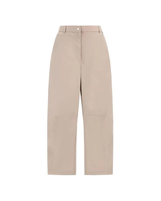Herno Natural Barrel-Leg Trousers