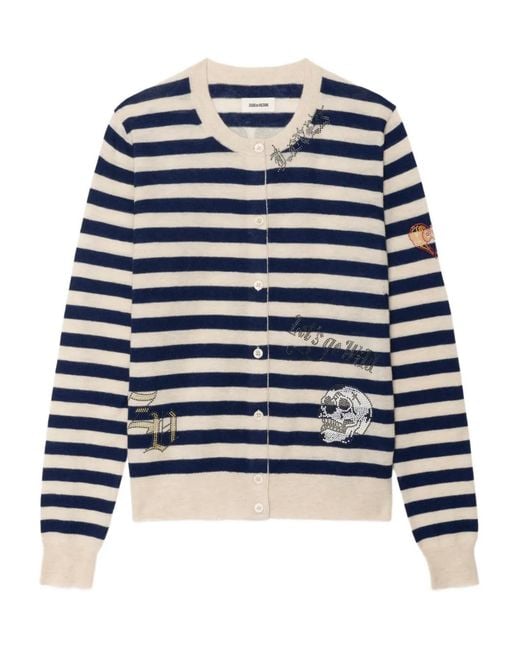 Zadig & Voltaire Blue Missya Cashmere Cardigan