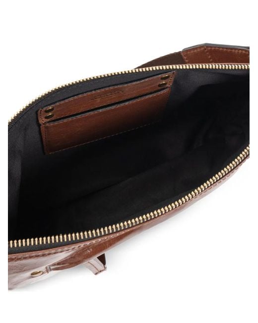 Sac Nessah En Cuir À Fermeture Zippée Isabel Marant en coloris Brown