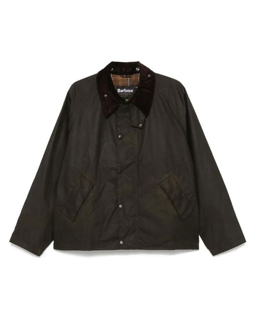 Barbour Black Os Transport Jacket for men