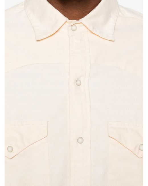 chesapeake's White Button Flap Shirt for men