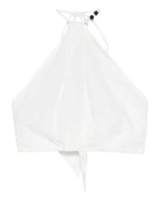 Sir Azura ホルターネック トップ White