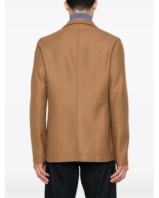Harris Wharf London Brown Wool Blazer for men