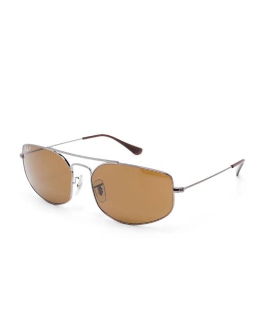 Ray-Ban Natural Geometric-Frame Sunglasses