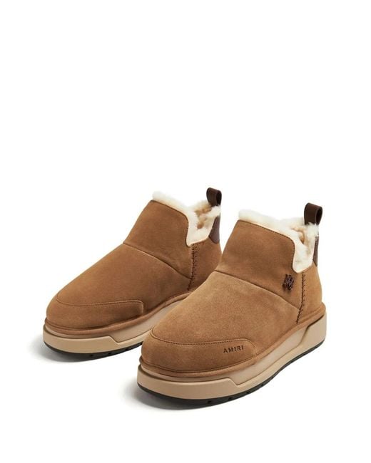 Amiri Brown Malibu Suede Boots for men