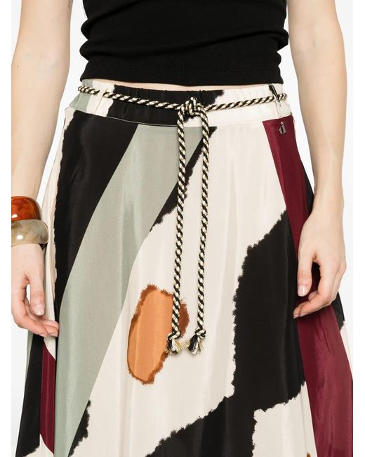 Dixie White Printed Maxi Skirt
