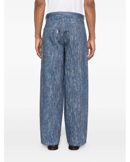 Bonsai Blue Textured Jeans for men