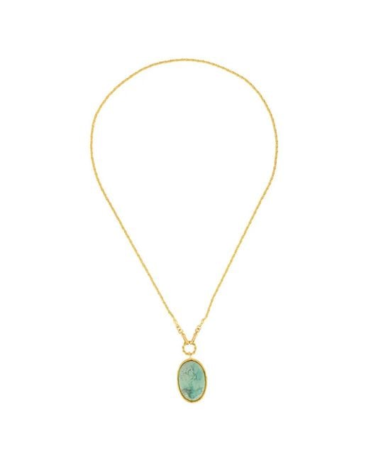 Sylvia Toledano Metallic Talisman Necklace