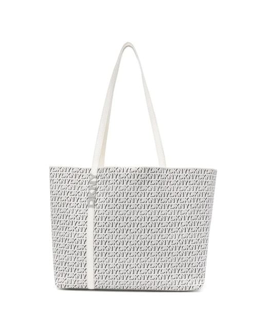 Borsa Tote Avril di DKNY in White