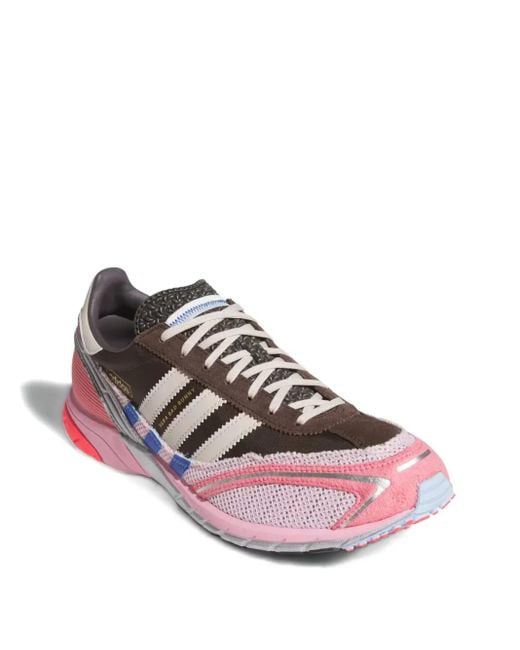 Adidas Pink Adizero Sl 72 Striped Sneakers for men