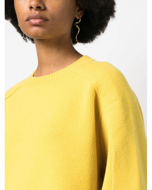 Lanvin Yellow Pullover Mit Cape