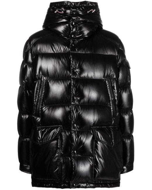 Moncler Goose Chiablese Hooded Puffer Jacket in Black for Men | Lyst UK