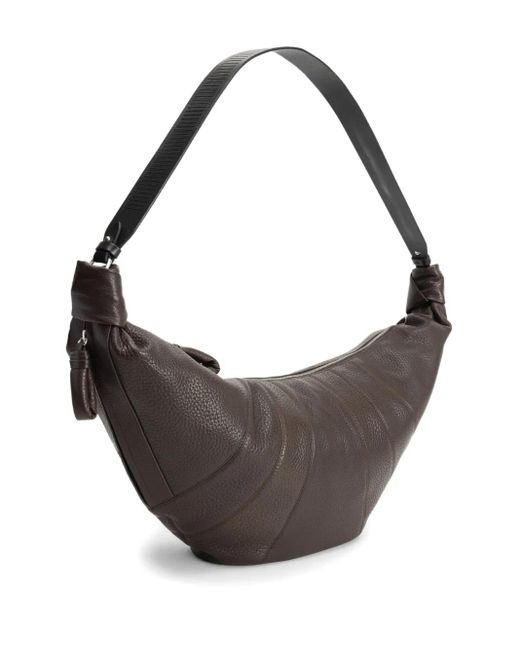 Lemaire Gray Large Croissant Shoulder Bag